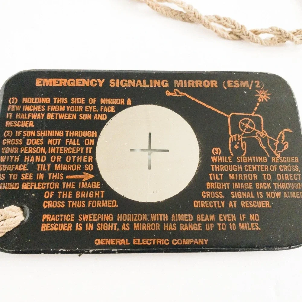 Vintage Baltimore Gas & Electric Emergency Signaling Mirror General Electric ESM